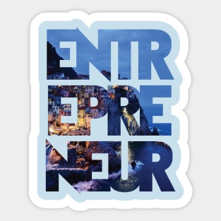 Eternal Entrepreneur : City By The Sea Sticker